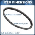 thumbnail image 4 of Correa de transmisión V-Belt No.590110019 de Unique Bargains para Kawasaki Brute Force 750 4x4i EPS 2012-2023 ATV UTV, 4 of 7