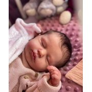 iCradle Lovely Lifelike Reborn Baby Dolls Girl Soft Full Body Cuddly Asleep Realistic Newborn Babies Gift for Kids 3+