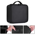 thumbnail image 2 of Bolsa de maquillaje Estuche de viaje para maquillaje Bolsa organizadora profesional Cajas de almacenamiento de cosméticos Estuche de maquillaje portátil impermeable, con compartimentos desmontables, 2 of 5