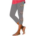 thumbnail image 1 of Pantalones de Ajuste Seco de la Moda de las Mujeres Imprimidas Leggings, Deporte de Yoga Elástico de Poliéster Elástico Respirable, 1 of 7