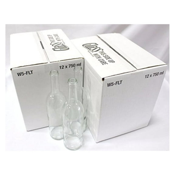 Drevy Clear Bordeaux Wine Bottles-2 Cases
