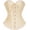 Beige Vanilla, variant on Corset Tops for Women, Lace Bustier Shapewear Lingerie, Push Up Waist Trainer Bodysuit