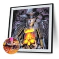 thumbnail image 2 of Diamante pintura 5D taladro redondo completo mosaico DIY Halloween bruja Kit decoración de pared Hugtrwg Para estrenar, 2 of 9