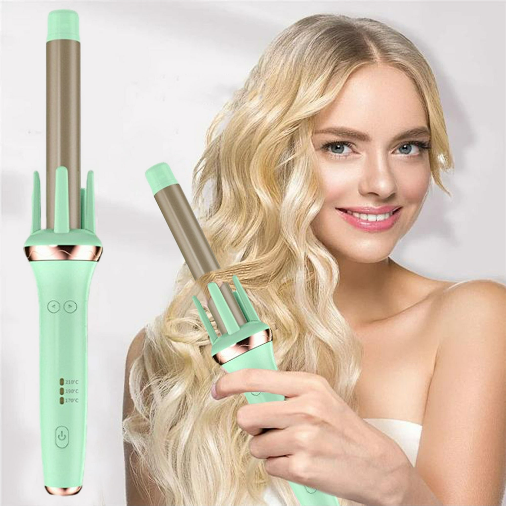 Pntutb 32mm Automatic Hair Curler Easy To Use Travel Automatic Curling Iron Fast Heating Small Auto Rotating Curing Wand For Curls Waves 3 Tunable Tem