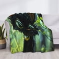 thumbnail image 3 of Uemuo Cute Big-Eyed Black Cat Printed Throw Blanket for Couch, Fluffy Fuzzy Blankets for Bed, Sofa, Cozy Flannel Faux Fur Blanket-80"x60", 3 of 6