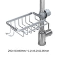 thumbnail image 2 of Organizador de grifo para fregadero, escurridor de aluminio para cocina con gancho plateado, 2 of 3