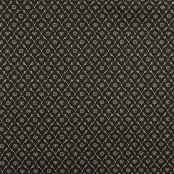 Designer Fabrics B639 54 in. Wide Brown- Floral Trellis Jacquard Woven Upholstery Fabric