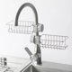 thumbnail image 5 of Juego de 2 soportes de esponja de acero inoxidable para fregadero de cocina, ideal para baño, bonito organizador de baño (plateado), 5 of 5