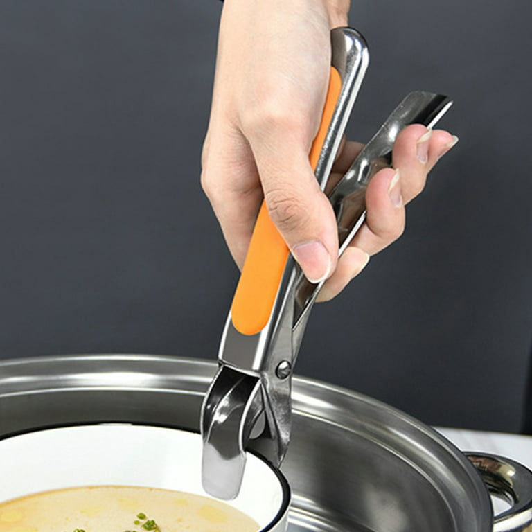 New Bowl Clip Gripper Clips Retriever Tongs for Lifting Hot Dishs