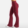 thumbnail image 4 of Kelon Yoga Pants, Workout Cargo Leggings with Pockets for Women Hidden Scrunch Butt Lifting Leggings Gym Yoga Pants, XL, 4 of 5