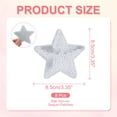 thumbnail image 2 of Parches de Lentejuelas en Forma de Estrella Uxcell, Parches Bordados para Ropa y Accesorios Plata 3.5"x3.5", 2 of 6
