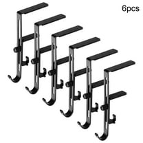 6PCS Adjustable Christmas Hook Behind Door Hook Punch Iron Double Hook