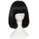 thumbnail image 3 of Peluca corta para cosplay, color negro, 37 cm, alambre de alta temperatura, 3 of 3