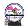 thumbnail image 2 of Water Feature Indoor with BT Speaker White Noise LED Ring Lights Tabletop Ornament Remote Control Full Spectrum Hydroponics Waterscape Decorative Lights for Living Room / Bedroom / Home Offi, 2 of 7