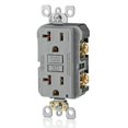 thumbnail image 2 of Salida GFCI Leviton 20A, autocomprobación, no resistente a manipulaciones, gris, 2 of 4