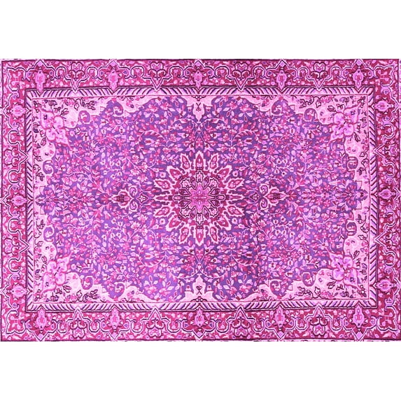 Ahgly Company Indoor Rectangle Persian Pink Traditional Area Rugs, 5' x 8'
