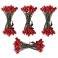 thumbnail image 1 of 200 Piezas de bayas Artificiales Sunnimix Doble Cabeza Mini frutas falsas rojo, 1 of 8