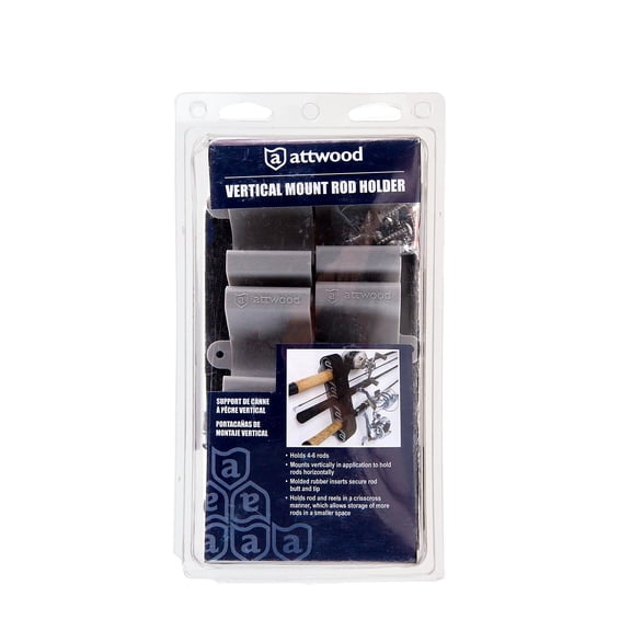Attwood Vertical Mount Fishing Rod Holder Set, 2-Pack