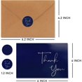 thumbnail image 2 of xianyou-40 Cartes de Remerciement Bleu Marine avec Enveloppes - Notes de Vœux Élégantes Ensemble en Vrac Grande Boîte Aspect Professionnel Parfait pour Mariage, Affaires, Remise de Diplômes, Baby Shower et Bien Plus, 2 of 4
