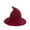 Burgundy A, variant on Women's Witch Hat Thick Fleece Pointed Wizard Festival Accessory Party Themed Headwear Vintage Hat Black B