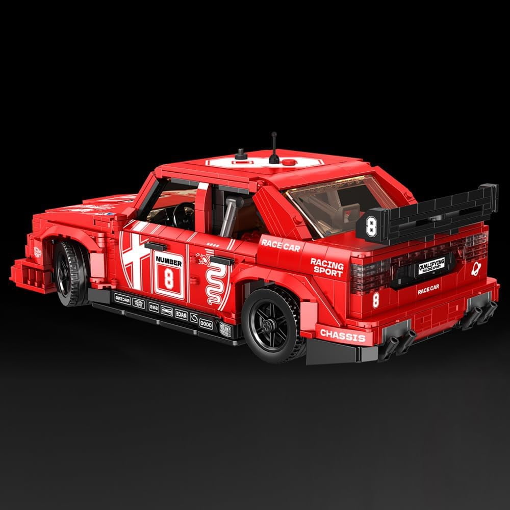 Racing Car Model Building Kit Collectible Display Toy for Adults for Car Enthusiasts and Supercar Fans