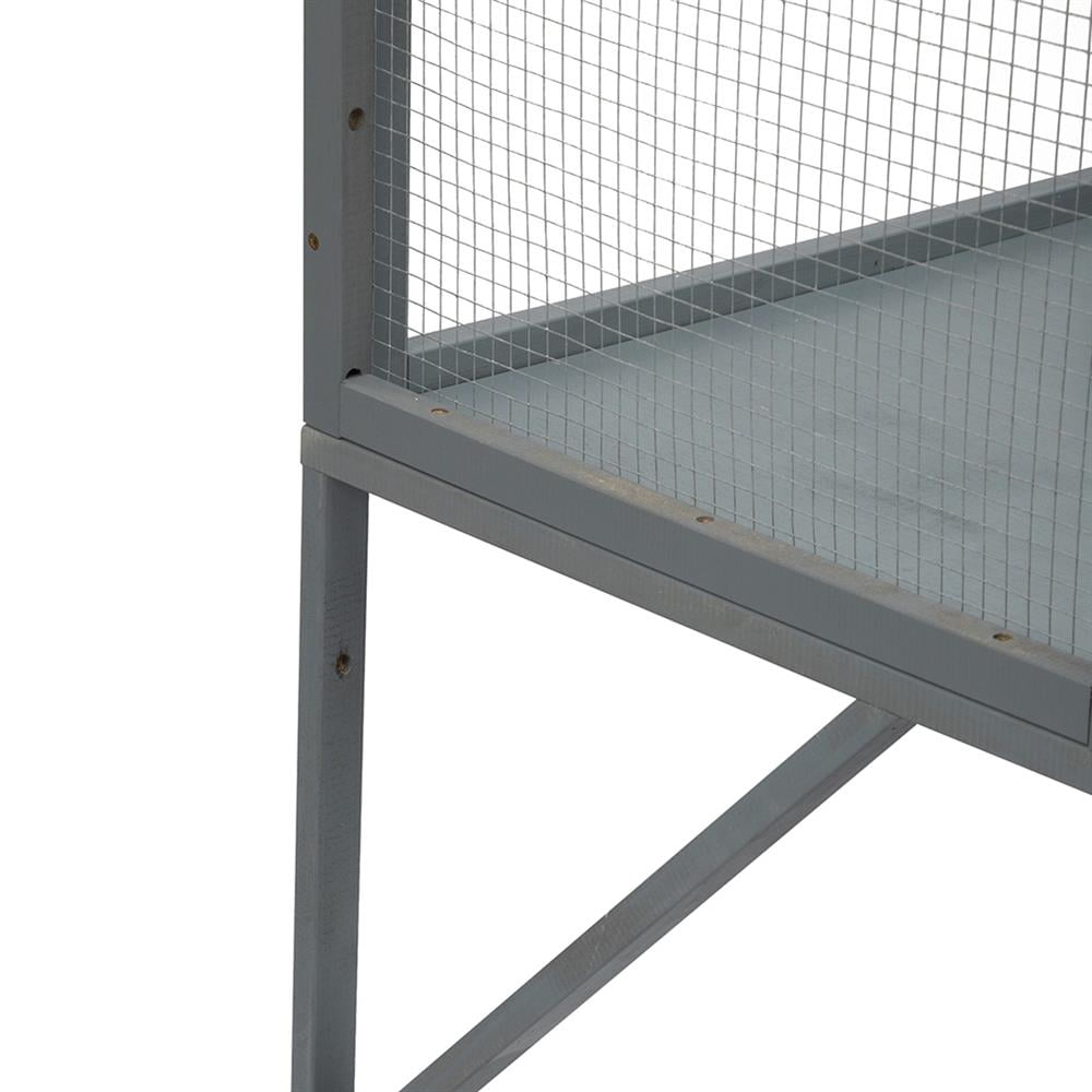 Kadyn Cat House Indoor Outdoor, Pet Cat House, Cat Window Catio, Cat Outdoor Enclosure with Sun Sheet Roof, Wall Mounted Wood Cat Window Perch House,Dark Gray