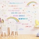 thumbnail image 3 of Pegatinas de pared de PVC con diseño de arcoíris, calcomanías artísticas para pared, frases inspiradoras, papel tapiz de PVC., 3 of 7
