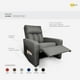 thumbnail image 2 of Sillón Reclinable Onstore Reposet London Lino Gris, 2 of 10