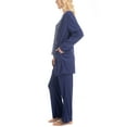 thumbnail image 3 of MUK LUKS Anything 3 Piece Sleep and Lounge Set, Navy Dot, 4X, 3 of 7
