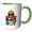 Green/White, variant on 3drose, Brilliant Black Boy Colorful Text and Boy Image. Juneteenth Art Gift, 15oz Mug