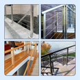 thumbnail image 4 of 40Pack 30 Degree Stainless Steel Angle Beveled Washer,1/4 Inch/6.6mm 30 Degree Washer for Cable Railing Kit, 4 of 5