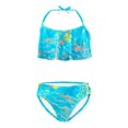 thumbnail image 1 of Traje de Baño Niña MERMAIDS123 Talla 08 dos piezas modelo un olan azul turquesa, 1 of 2