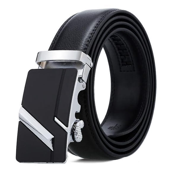 Men's Belt Casual Men's Automatic Buckle Belt Business Soft Leather