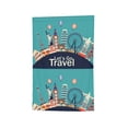 thumbnail image 6 of Wukai Let's go Travel Print Garden Flag 12.5x18 Inch Double Sided Sun-resistant Rain-resistant, Wrinkle-resistant Colorfast(Only Flag), 6 of 7