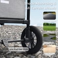 thumbnail image 2 of LINLUX Wagon Stroller for 4 Kids, Stroller Wagon 4 Seats w/Adjustable Handle, Detachable Tray, Gray, 2 of 10