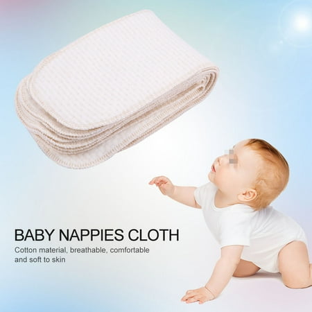 EECOO Nappy Liners, Insert Cloth Diapers,10Pcs/lot Breathable Cotton Baby Nappies Newborn Reusable Washable Insert Diaper