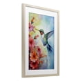 thumbnail image 2 of Stupell Industries Modern Hummingbird Hibiscus Serenade Birch Framed Print Under Glass, 14 x 20, by Creative Studio, 2 of 8