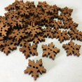 thumbnail image 3 of LEEYNEER100pcs Christmas Snowflake Shape Design DIY Wooden Buttons for Scrapbooking Craft DIY 18MM, 3 of 6
