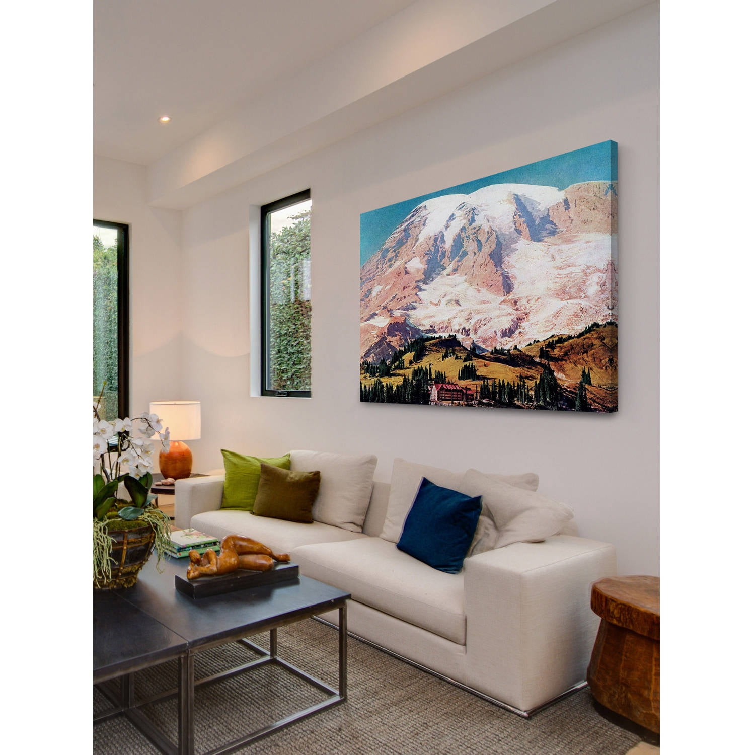 "Mt. Rainier" Painting Print on Wrapped Canvas