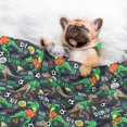 thumbnail image 3 of Pofeuu Dinosaur Plays Soccer Print Puppy Blanket,Dog Blankets,Pet Blanket Cozy Cat Blankets for Indoor Cats, Fuzzy Pet Blanket for Kitten Doggy Dog Blankets-Small, 3 of 8