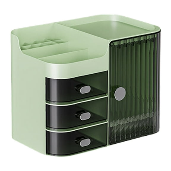 Multiple Layer Cosmetic Storage Box Modern Cosmetic Storage Organizers With Mirror And Drawers For Neat Arrangement