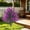 Purple, variant on QuanTara Artificial Fern Ground Stakes, Set of 2 Faux Greenery Plants for Outdoor Garden & Yard, Realistic Fake Bush Decor for Flower Beds & Pathways