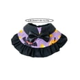 thumbnail image 3 of Oceanwell Halloween Pet Cape Collar Adjustable Cat Dog Witch Bandana With Bow Pumpkin Bat Print Decorative Ruffled Pet Neck Scarf For Cats Small Dogs, 3 of 4