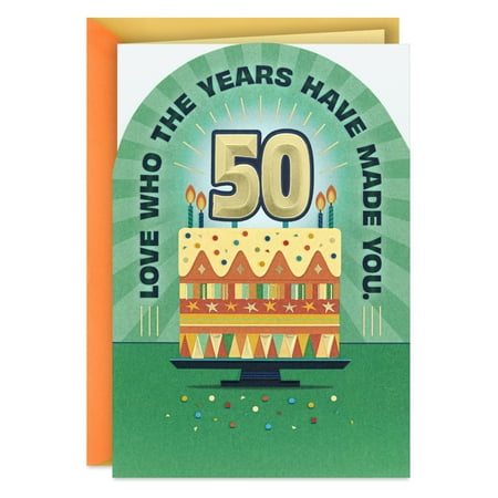 Hallmark 50th Birthday Card (Love Who the Years Have Made You)
