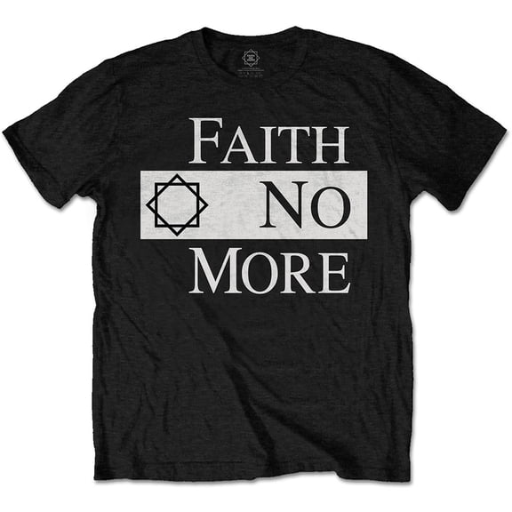 Men's Faith No More Classic Logo V.2. T-shirt Small Black