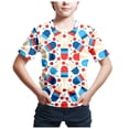 thumbnail image 4 of Ccpelsie Little Girls Little Boy 4th of July USA Shirt American Flag Patriotic T-Shirt Independence Day Outfit for Kids(Beige,10-11 Years), 4 of 4
