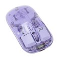 thumbnail image 1 of Souris Transparente pour PC Portable, Souris Optique Rétroéclairée USB RGB Claire, BT 5.0/2.4G 2 Modes Souris de Jeu - Design Ergonomique, 800/1200/1600 DPI, Autosleep, 1 of 7