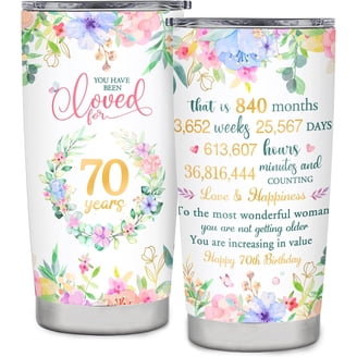70 And Fabulous Birthday Mug – 11Oz Ceramic Cup Gift For Women, 70th Birthday Ideas For Mom Or Grandma