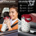 thumbnail image 5 of Christmas 30oz Handheld Travel Tumbler with Handle – Double Wall Stainless Steel Insulated Cup, Flip Straw Lid, Leak-Proof & BPA-Free for Hot and Cold Drinks – Durable Coffee & Juice Mug Black, 5 of 7