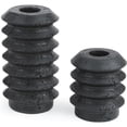 thumbnail image 5 of HofferRuffer Taper Candle Holder, Set of 2 (2.6''+4.3''H), Decorative Resin Candle Stand for Home, Wedding, Party and Table Centerpieces (Black), 5 of 7
